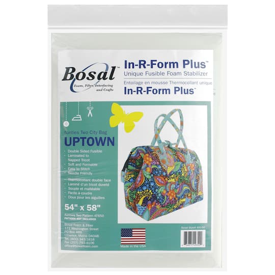 Bosal&#x2122; In-R-Form Plus&#x2122; Uptown Bag Fusible Foam Stabilizer, 54&#x22; x 58&#x22;